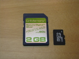 Speicherkarten SD und Micro SD